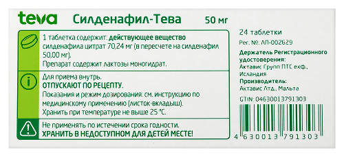 СИЛДЕНАФИЛ-ТЕВА
