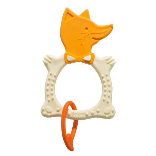 Roxy-kids массажер для десен fox teether 3+/бежевый