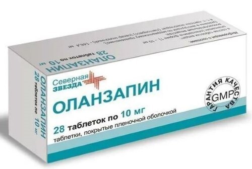 Оланзапин-сз 10 мг 28 шт. таблетки, покрытые пленочной оболочкой