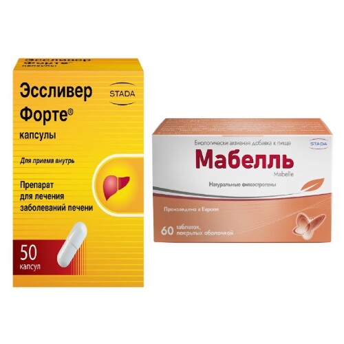 Набор для здоровья женщин Мабелль таб. №60 и Эссливер Форте №50 по специальной цене