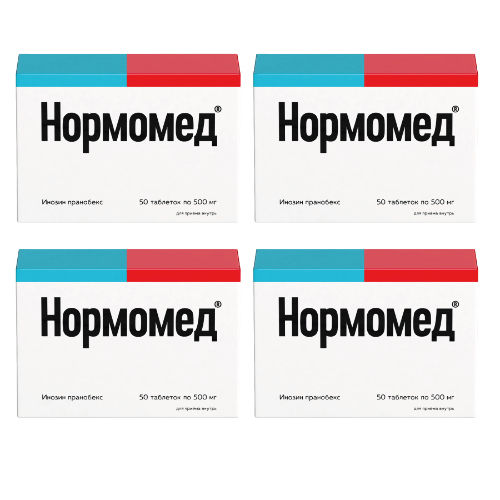 Набор из 4-х уп Нормомед 0,5 №50 табл закажи со скидкой 25%