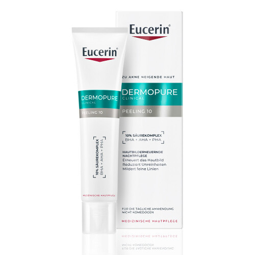 Eucerin dermopure peeling 10 пилинг-сыворотка для проблемной кожи ночная 40 мл