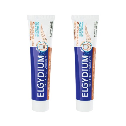 Набор из 2-х уп ЭЛЬГИДИУМ ЗУБНАЯ ПАСТА ЗАЩИТА ОТ КАРИЕСА ИНТЕНСИВНАЯ СВЕЖЕСТЬ 75МЛ