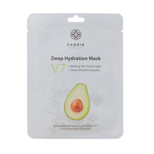 Купить Fabrik cosmetology v7 маска витаминная для лица с экстрактом авокадо 1 шт. цена