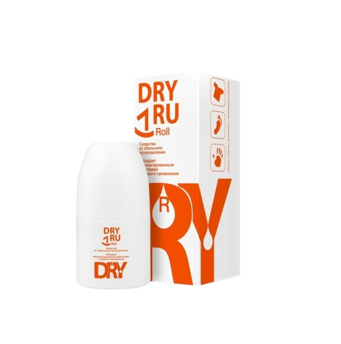 Купить Dry ru roll средство от обильного потоотделения с пролонгированным действием 50 мл цена