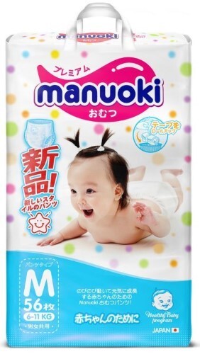 Купить Manuoki трусики-подгузники детские размер m 6-11 кг 56 шт. цена