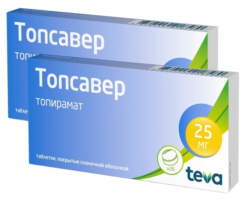 Набор Топсавер 25 мг 28 шт. табл - 2 упаковки по специальной цене