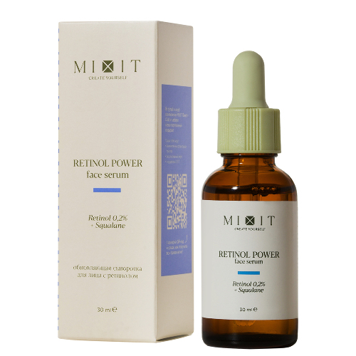 Mixit skin chemistry сыворотка с ретинолом и скваланом ночная обновляющая 30 мл