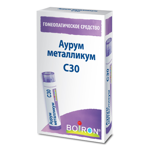 Купить Аурум металликум с30 гомеопатический монокомпонентный препарат растительного происхождения 4 гр гранулы гомеопатические цена