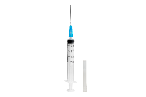 Шприц 2 мл одноразовый стерильный c иглой 23g 0,6х30 мм луер 120 шт.