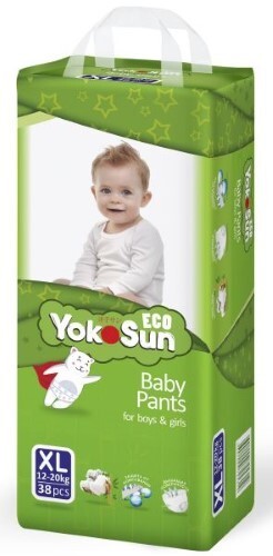Купить YOKOSUN ECO ПОДГУЗНИКИ-ТРУСИКИ ДЕТСКИЕ РАЗМЕР XL /12-20КГ/ N38 цена