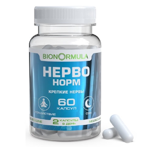 Купить BIONORMULA НЕРВО НОРМ N60 КАПС МАССОЙ 400МГ цена