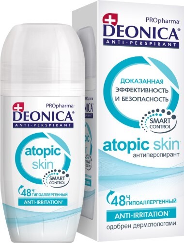 Купить Deonica антиперспирант atopic skin 50 мл/ролик цена
