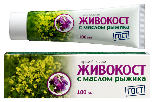 Живокост крем-бальзам для тела с маслом рыжика 100 мл