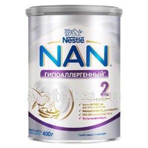 Купить NAN 2 OPTIPRO HA ГИПОАЛЛЕРГЕННЫЙ СМЕСЬ СУХАЯ ДЛЯ ДЕТЕЙ С 6 МЕС 400,0 цена