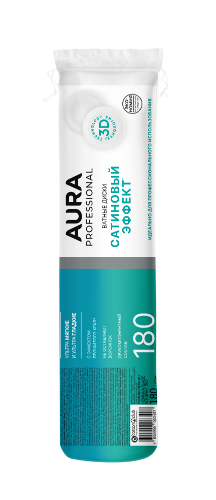 Aura professional ватные диски 180 шт.