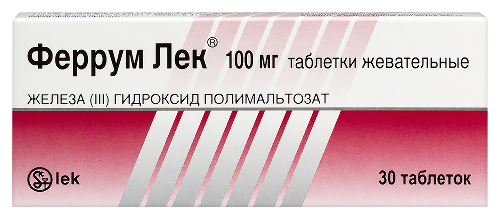 Купить Феррум лек 100 мг 30 шт. таблетки жевательные цена