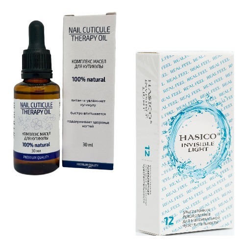 Набор из 2х средств HASICO: ПРЕЗЕРВАТИВЫ HASICO УЛЬТРАТОНКИЕ N12+ Масло для ногтей и кутикулы30 мл
