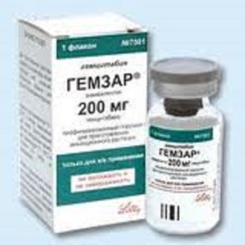Гемзар 200 мг 1 шт. флакон лиофилизат для приготовления концентрата для приготовления раствора для инфузий