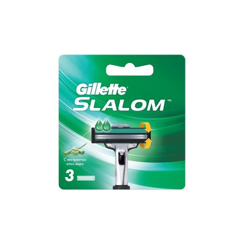 Купить Gillette slalom кассета сменная 3 шт. цена