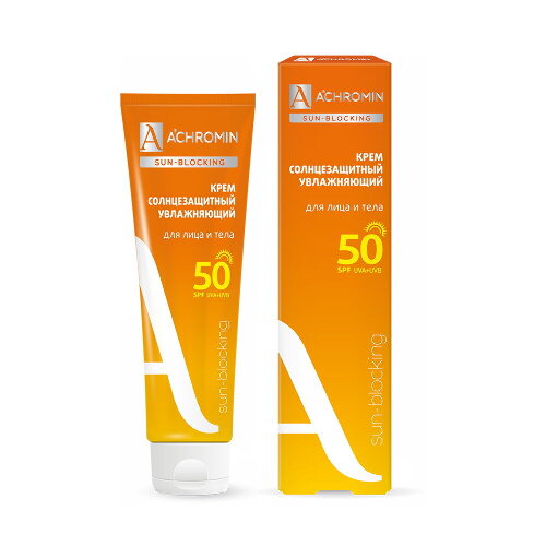 Купить Achromin sun-blocking солнцезащитный крем экстра-защита для лица и тела spf50 100 мл цена