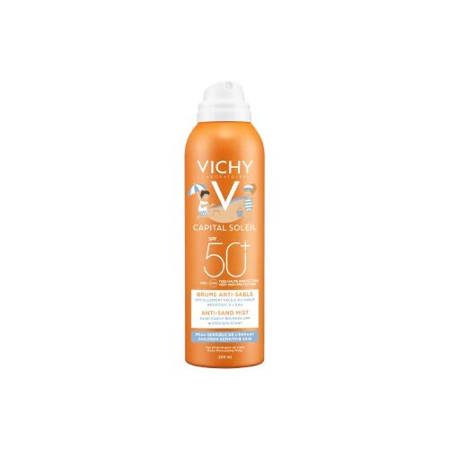 Купить Vichy capital ideal soleil спрей-вуаль детский для лица тела анти-песок spf50+ 200 мл цена