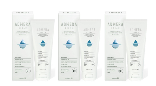 Набор Адмера крем для ухода за сухой и чувствительной кожей лица и тела 150 мл из 3 уп со скидкой