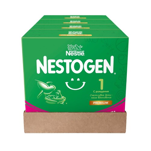 Nestogen 1 смесь дет сухая молочная с омега-3 пнжк и лактобактериями 3х350 гр