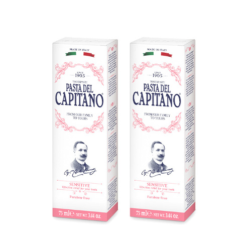 НАБОР PASTA DEL CAPITANO 1905 ЗУБНАЯ ПАСТА ДЛЯ ЧУВСТВИТЕЛЬНЫХ ЗУБОВ 75МЛ 2 УП. ПО ВЫГОДНОЙ ЦЕНЕ!