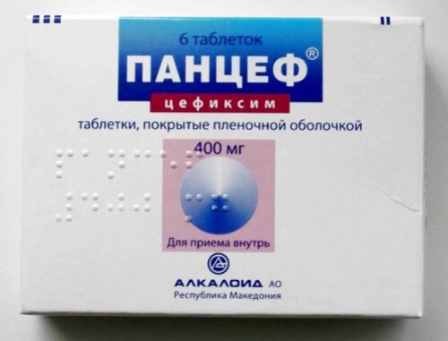 Купить Панцеф 400 мг 6 шт. таблетки, покрытые пленочной оболочкой цена