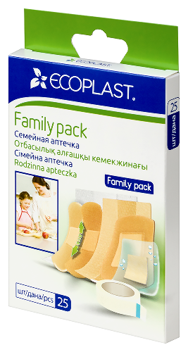Ecoplast пластырь медицинский (набор) 25 шт.