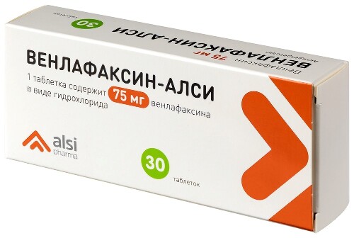 Венлафаксин-алси 75 мг 30 шт. таблетки