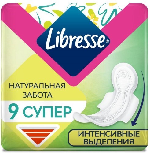 Купить Libresse natural care супер прокладки 9 шт. цена