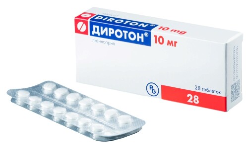Купить Диротон 10 мг 28 шт. таблетки цена