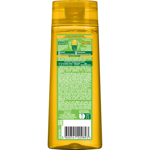 Garnier fructis шампунь укрепляющий тройное восстановление 400 мл