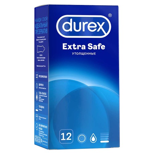 Купить ДЮРЕКС ПРЕЗЕРВАТИВЫ EXTRA SAFE N12 цена