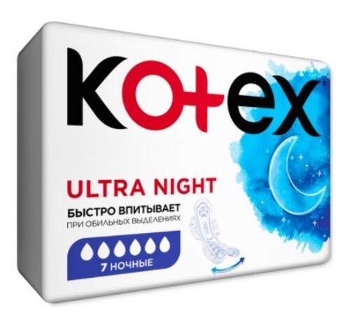 KOTEX ПРОКЛАДКИ ULTRA НОЧНЫЕ