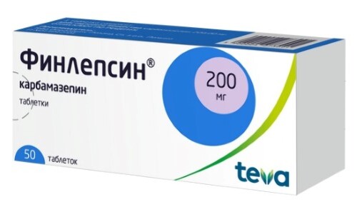 Купить Финлепсин 200 мг 50 шт. таблетки цена