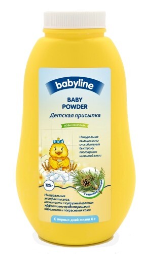 Купить Babyline nature детская присыпка с натуральной пыльцой сосны 125 гр цена