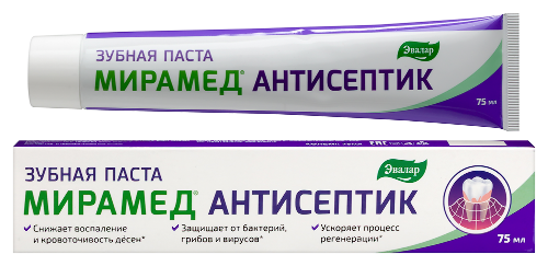 Мирамед антисептик зубная паста 75 мл