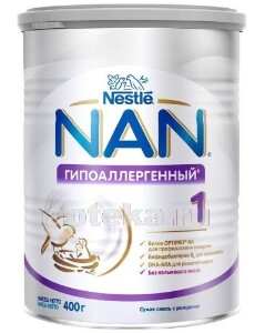 Купить NAN 1 OPTIPRO HA ГИПОАЛЛЕРГЕННЫЙ СМЕСЬ СУХАЯ ДЛЯ ДЕТЕЙ С РОЖДЕНИЯ 400,0 цена