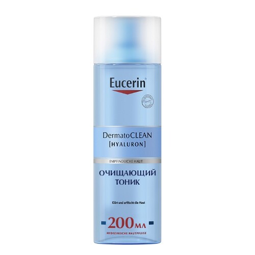 Купить Eucerin dermatoclean освежающий и очищающий тоник 200 мл цена