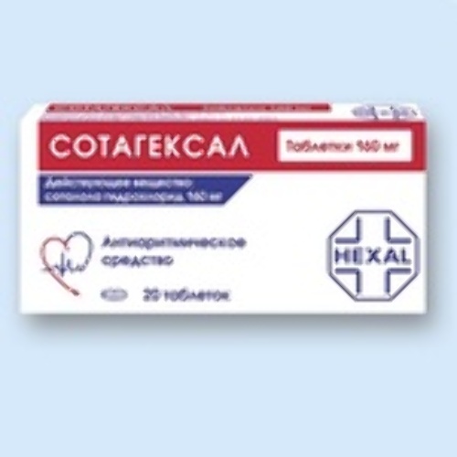Купить Сотагексал 160 мг 20 шт. таблетки цена