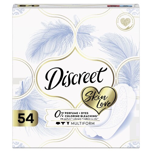 DISCREET SKIN LOVE MULTIFORM ЕЖЕДНЕВНЫЕ ГИГИЕНИЧЕСКИЕ ПРОКЛАДКИ