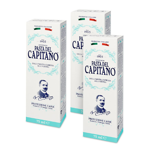 НАБОР 3=2 PASTA DEL CAPITANO 1905 ЗУБНАЯ ПАСТА ПОЛНАЯ ЗАЩИТА ОТ КАРИЕСА 75МЛ