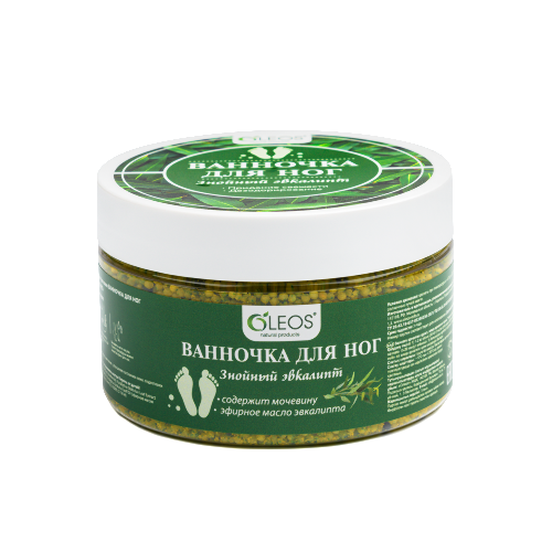 Oleos набор ванночек для ног знойный эвкалипт/мелисса и мята 220 гр 2 шт.