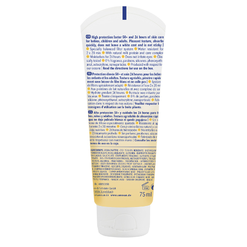 Sanosan baby крем солнцезащитный для детей spf 50+ 75 мл
