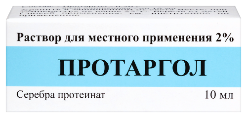 Протаргол 2% раствор для местного применения 10 мл флакон-капельница