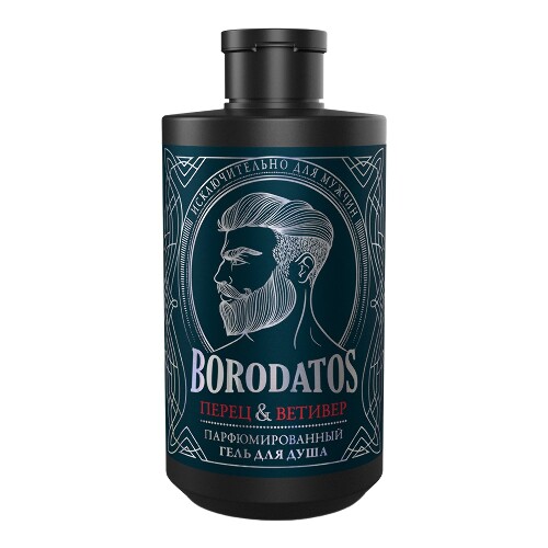 Купить Borodatos гель для душа парфюмированный перец ветивер 400 мл цена