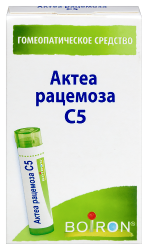 АКТЕА РАЦЕМОЗА С5 ГОМЕОПАТ МОНОКОМП ПРЕПАРАТ РАСТИТ ПРОИСХОЖД